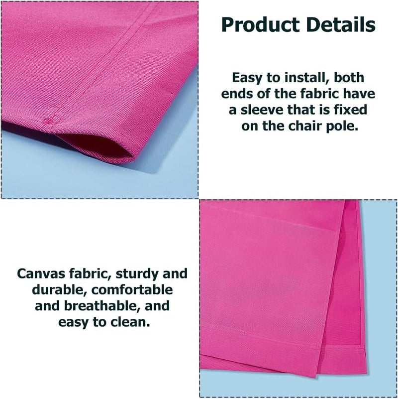 Hobbspring Beach Chair Replacement Cloth 115cmx43.5cm Camellia Lounge Chair Replacement Canvas Simple Sling Chairs Replacement Fabric for Sunbathing Garden Courtyard Garden Beach - Image 4